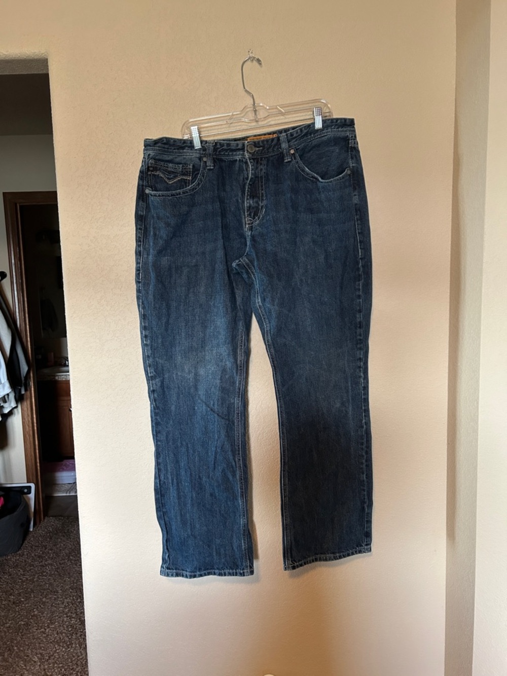Rock & Roll Denim Double Barrel Straight Leg Jeans Men’s 40x34 Dark Wash
